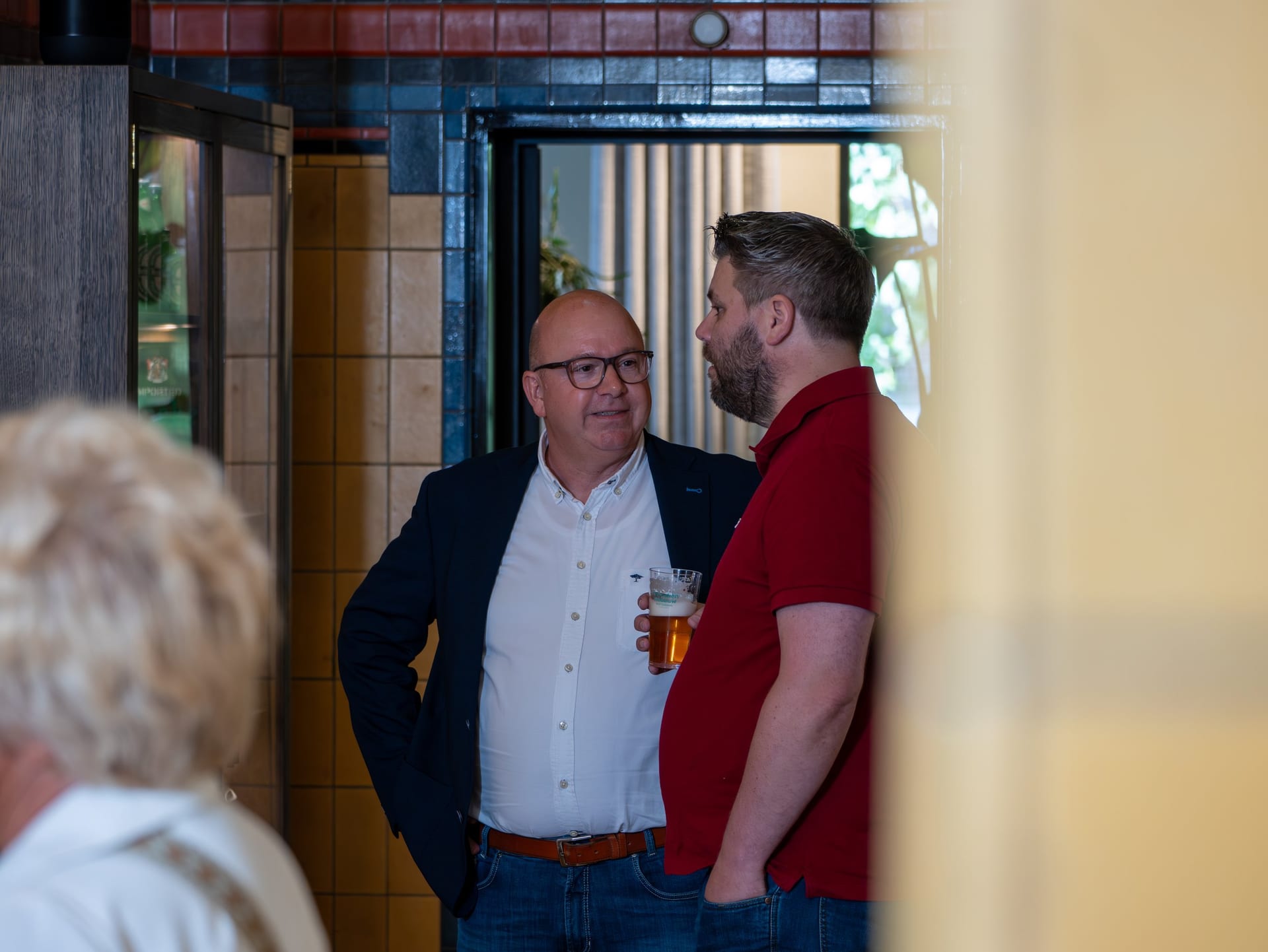Moment vastgelegd tijdens het afscheidsevenement van Edu Noorlander